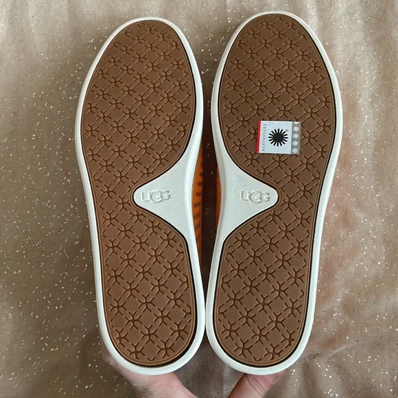 Brand New UGG Sammy Breeze Slip-On Bright Neon Orange Sneakers - Picture 8 of 16